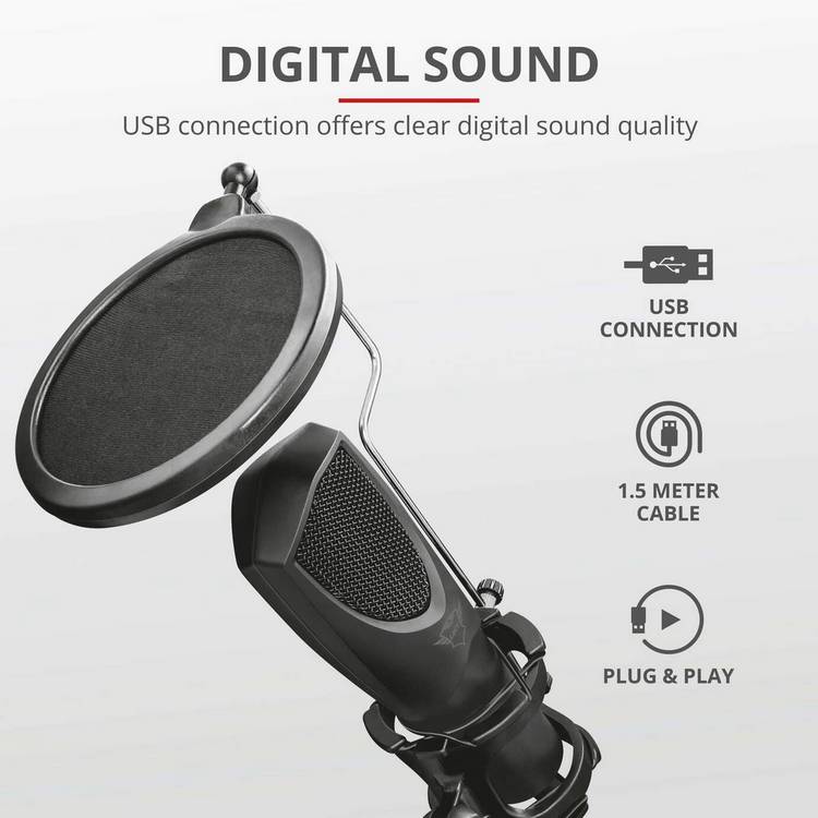 GXTrust GXT 232 Mantis streaming microphone, imported from the UK