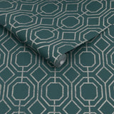 Superfresco Geo Teal gold geometric wallpaper - British product