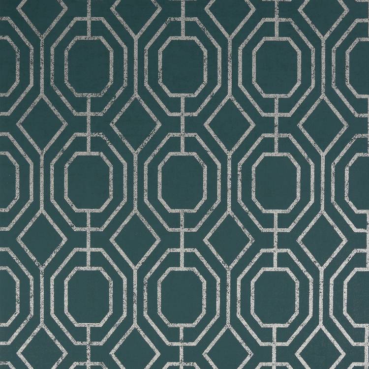 Superfresco Geo Teal gold geometric wallpaper - British product