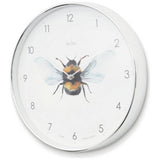 Acctim bee motif wall clock 30cm silver (British brand)