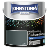 Johnstone's wall matt paint 2.5L Ivy Sky, imported from the UK