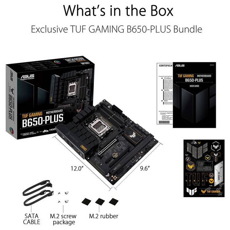 ASUS TUF Gaming B650-Plus WiFi motherboard ATX, imported from the UK