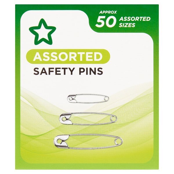 Superdrug Safety Pins Assorted 50 GOODS Superdrug