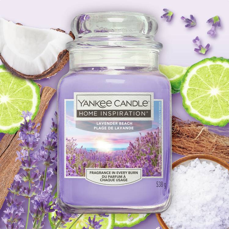 Yankee Candle scented candle Lavender Beach large, UK version