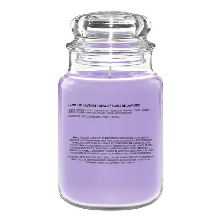 Yankee Candle scented candle Lavender Beach large, UK version