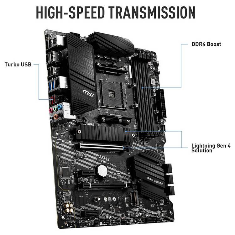 MSI B550-A Pro motherboard, UK version