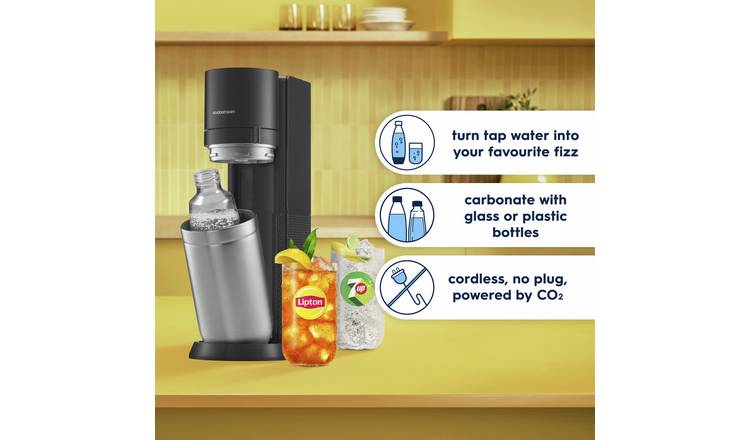 SodaStream Duo sparkling water maker 1L bottles, UK version
