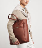 Eleventy faux leather tote bag with multiple pockets - British product