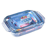 Pyrex glass roaster set 3 piece (British brand)