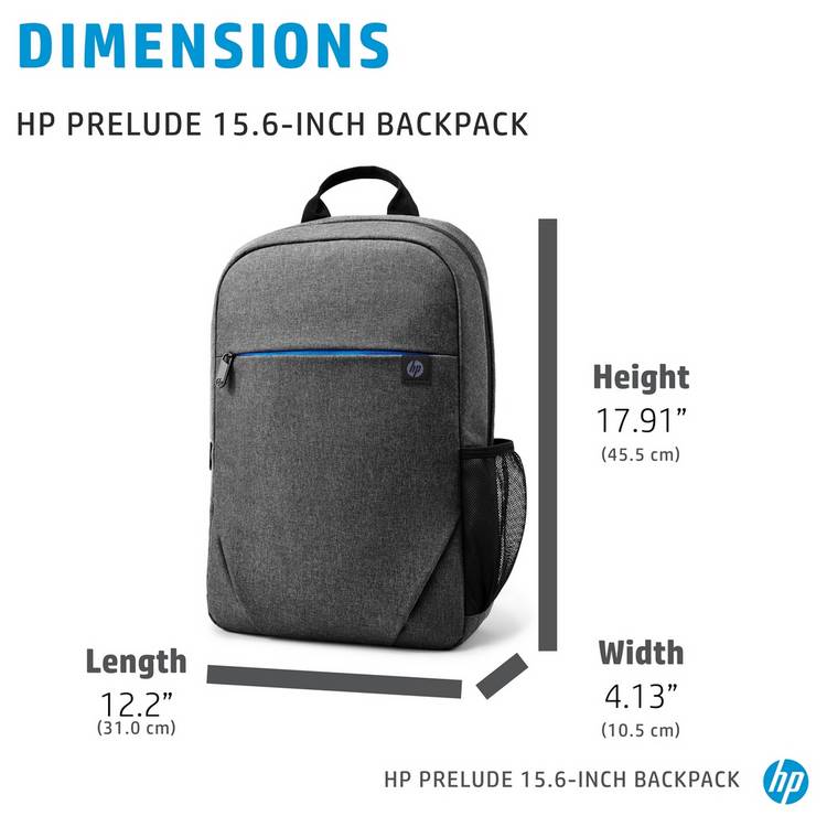HP Prelude 15.6 inch laptop backpack grey - British product