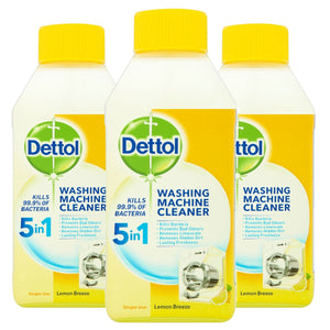 Dettol Washing Machine Cleaner Citrus Descaler 3 x 250ml
