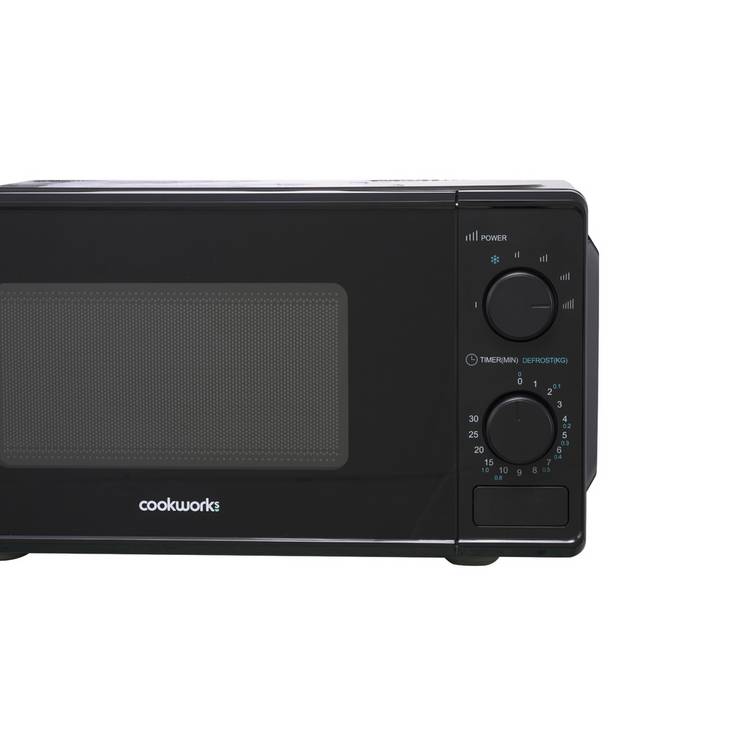 Cookworks manual microwave black 17L, UK version