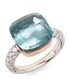 Pomellato Nudo Maxi Ring mixed gold diamond topaz, UK version