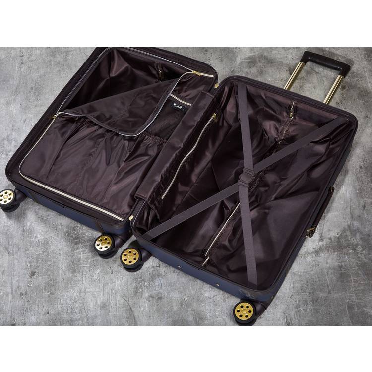 Rock Vintage Cabin Hard Case Navy (British brand)