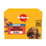 ASDA Pedigree Senior Wet Dog Food Mixed Selection in Jelly 12 x 100g Pouches- Buy online at McGrocer