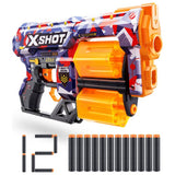X-Shot Skins Dread dart blaster with 12 darts, UK version