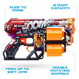 X-Shot Skins Dread dart blaster with 12 darts, UK version