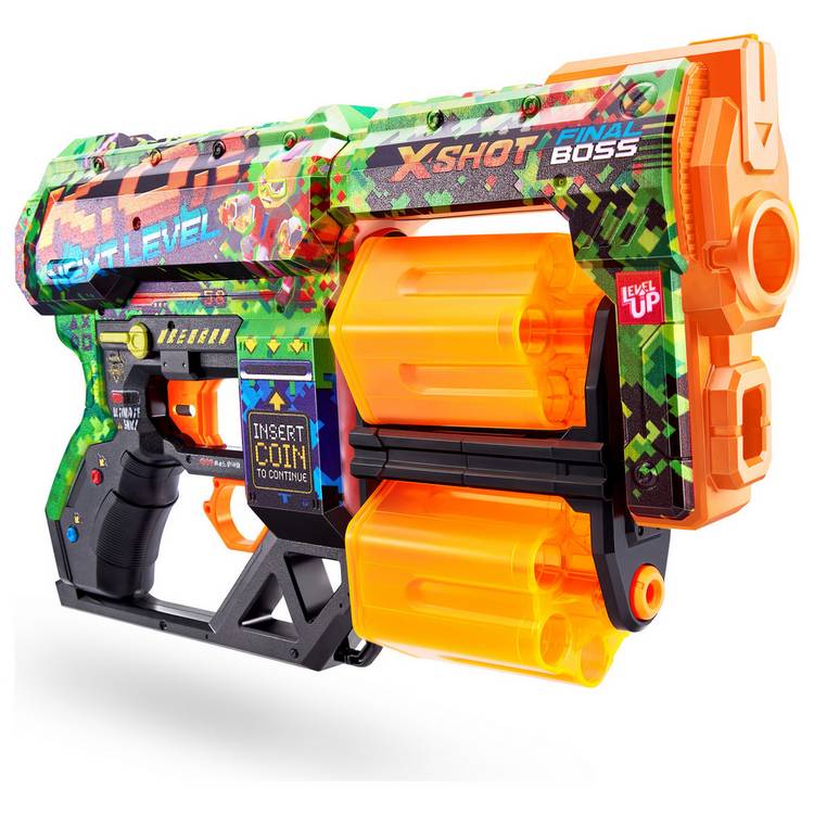 X-Shot Skins Dread dart blaster with 12 darts, UK version