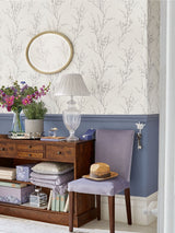 Next Laura Ashley Steel Pussy Willow A4 Wallpaper Sample- Buy online at McGrocer