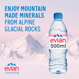 Evian Natural Mineral Water 6 x 50cl bottles multipack - British product