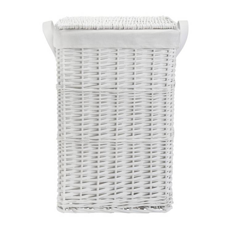 Argos Home laundry basket white 68L, UK version