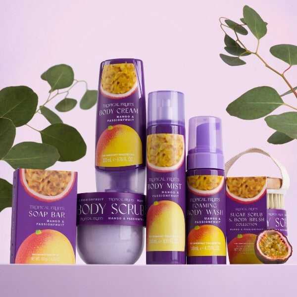 Tropical Fruits mango and passionfruit body scrub 150g (British brand)