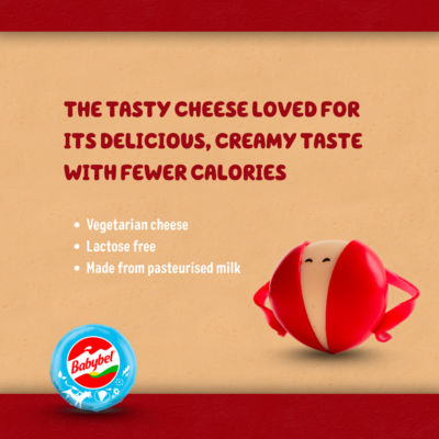 Mini Babybel Light cheese snacks 6 x 20g, imported from the UK