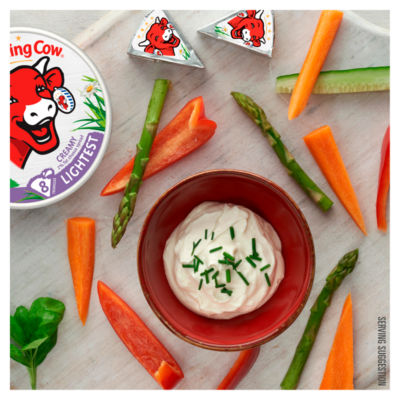 The Laughing Cow Lightest cheese spread triangles 120g (British brand)