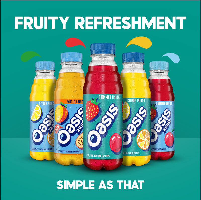 Oasis Citrus Punch mixed citrus fruit juice 500ml, imported from the UK