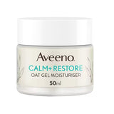 Superdrug Aveeno Face Calm + Restore Oat Gel Moisturiser 50ml- Buy online at McGrocer