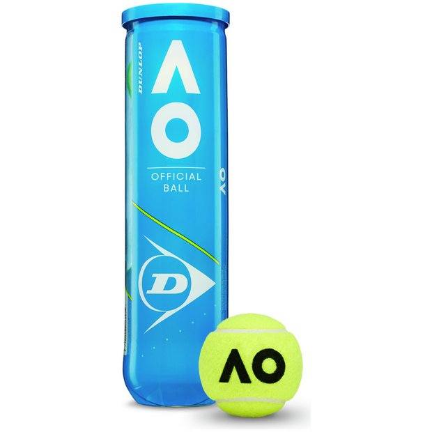 Dunlop Australian Open 4BT tennis balls, imported from the UK
