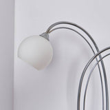 BHS Acacia 2 light floor lamp chrome opal glass (British brand)