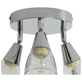 Argos Home Curico 3 light flush ceiling light chrome 35cm, UK version