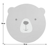 Habitat round teddy bear rug 100cm, UK version