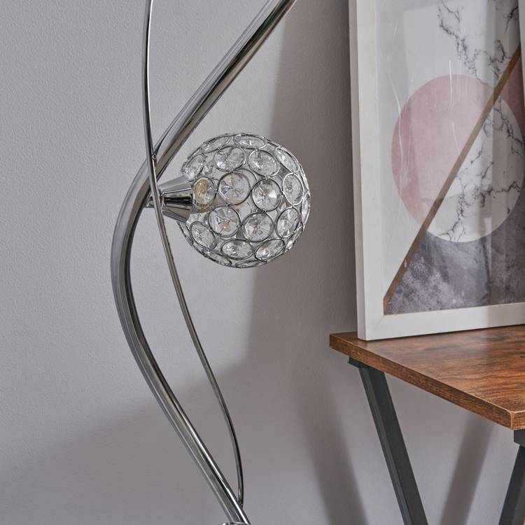 BHS Orchid floor lamp chrome 3 light multihead, UK version