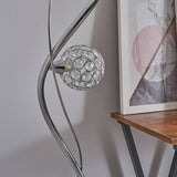 BHS Orchid floor lamp chrome 3 light multihead, UK version