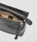 LOEWE mini Puzzle Edge top-handle bag in calfskin, imported from the UK
