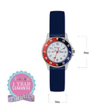 Tikkers Kids Blue Time Teacher Watch 26mm silicone strap, UK version