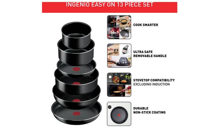 Tefal Ingenio Easy Cook 13 piece cookware set - British product