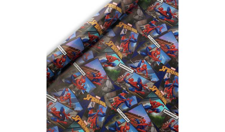Marvel Spiderman wrapping paper set 2 rolls - British product