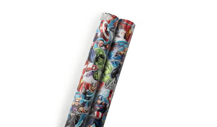 Avengers wrapping paper set 3m rolls, imported from the UK