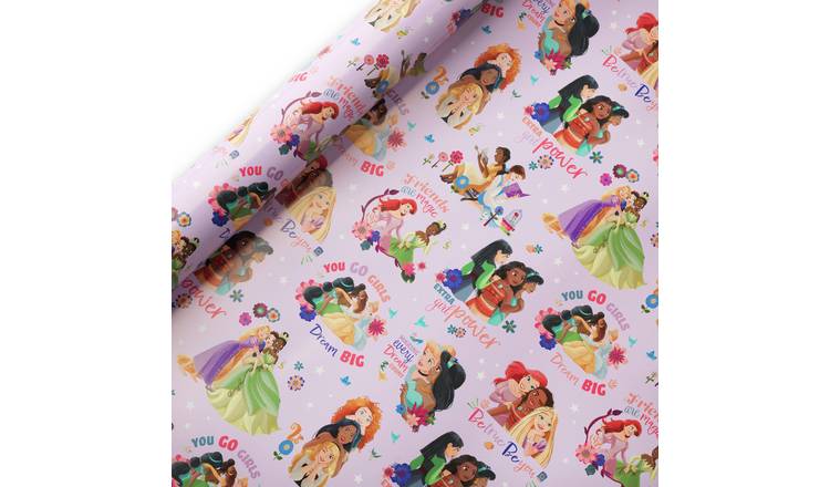 Disney Princess wrapping paper 2x3m rolls, UK version