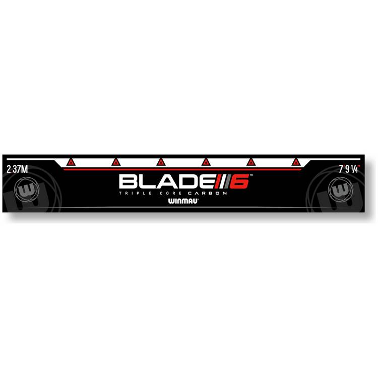 Winmau Blade 6 dartboard cabinet with Oche throw line, imported from UK