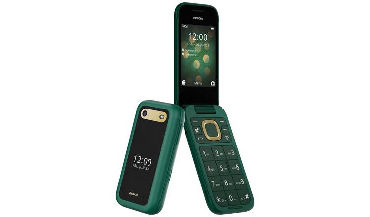 Nokia 2660 Flip green mobile phone, UK version