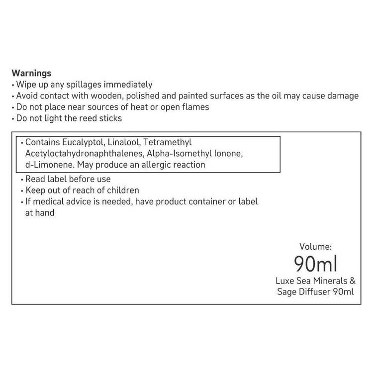 Habitat reed diffuser Sea Minerals and Sage 90ml - British product