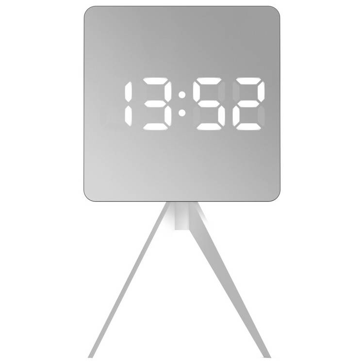 Space Hotel Droid digital alarm clock silver - British product