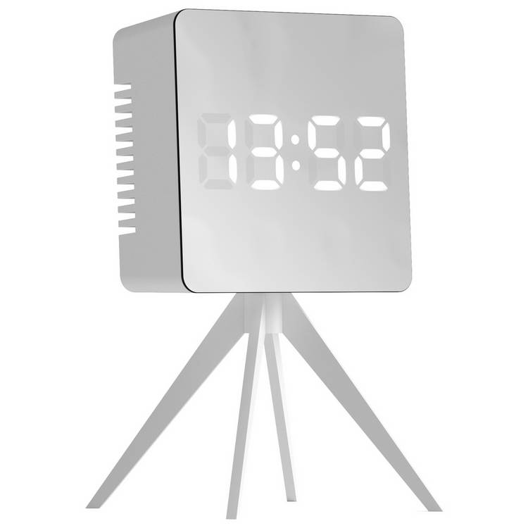 Space Hotel Droid digital alarm clock silver - British product