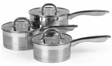 Argos Salter Timeless Collection Stainless Steel 3 Piece Pan Set- Buy online at McGrocer