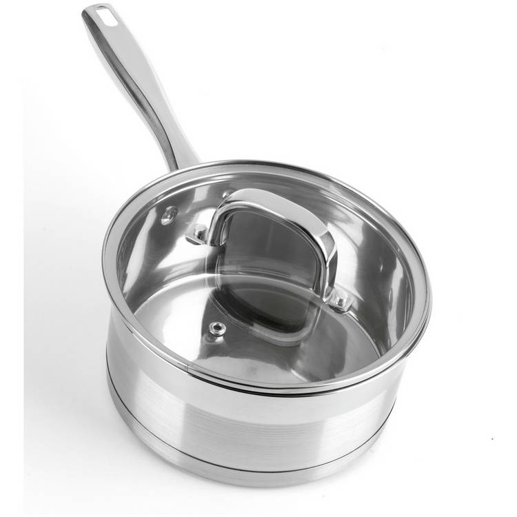 Salter 3 piece stainless steel pan set - British product