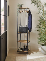 Next Bronx Black Hallway Storage Coat Stand 180cm- Buy online at McGrocer